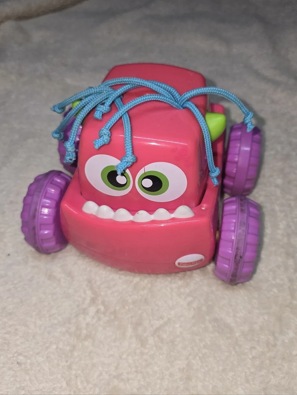 Fisher Price Press N Go Pink Monster Car Truck Baby Infant Toddler Kids Infant